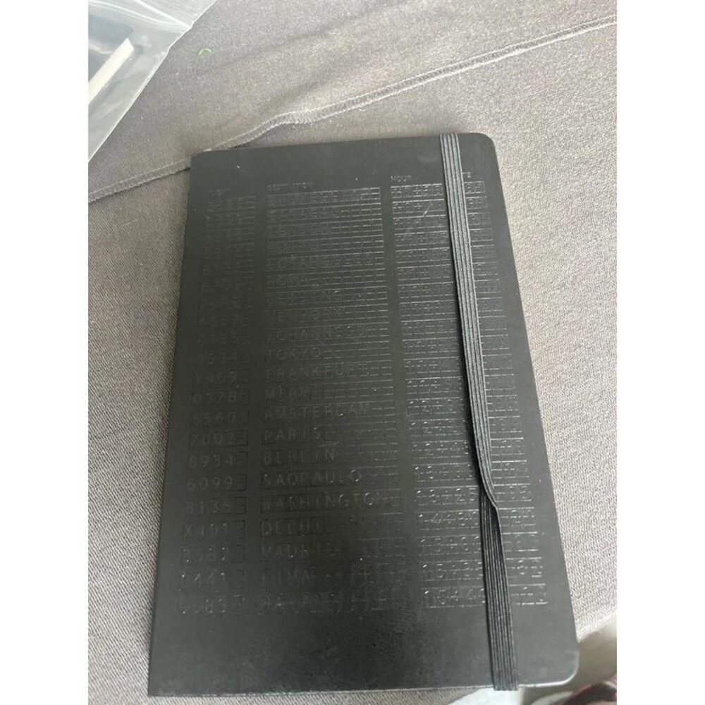 Moleskin travel journal
